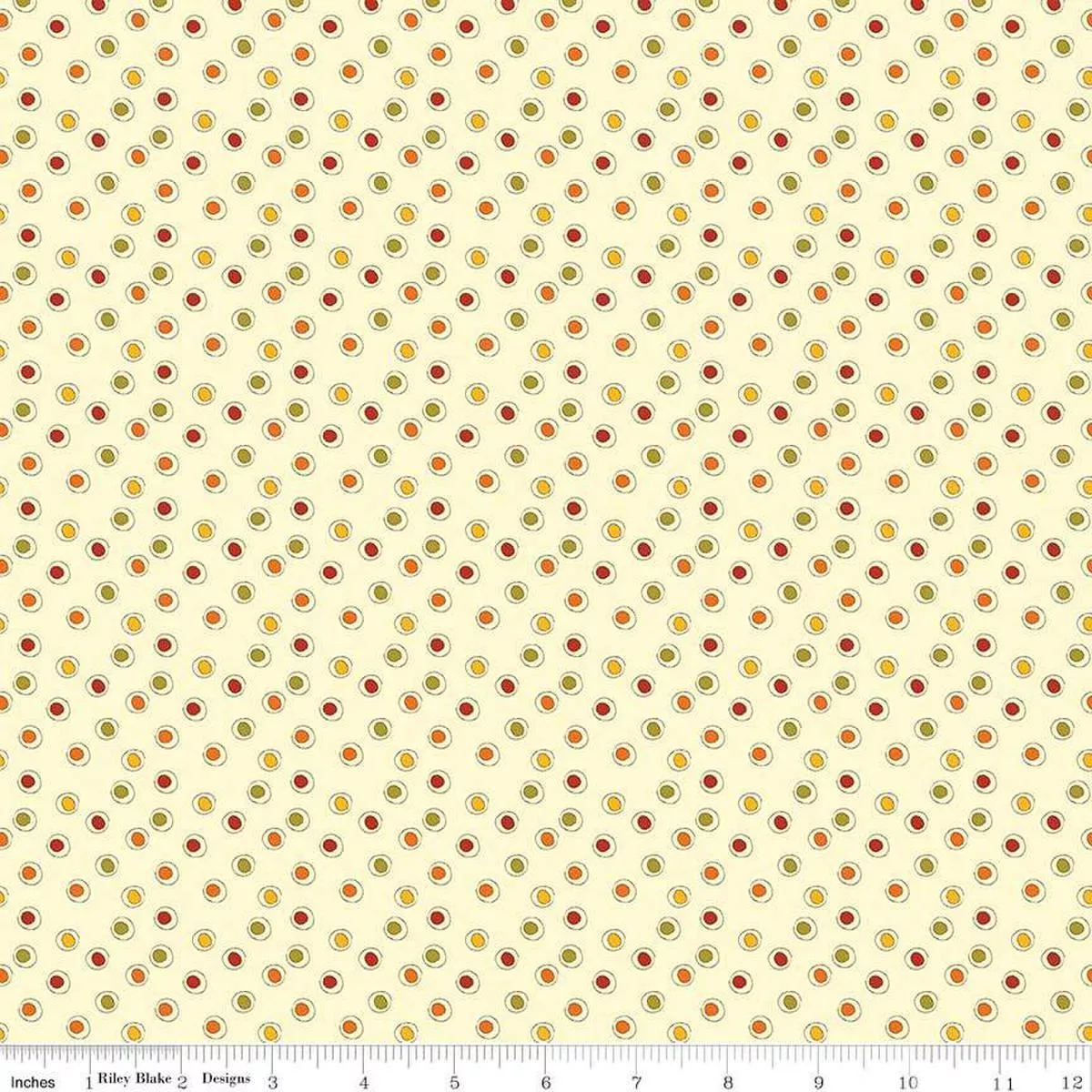 * Awesome Autumn C12175 Sandy Gervais Dots Cream