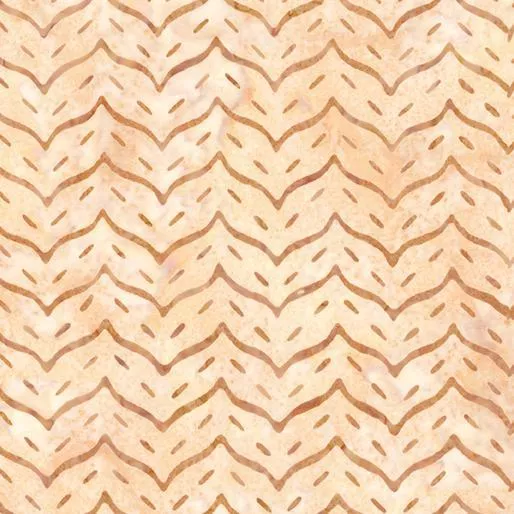 * Chevron Wave Peach Kiss 922428 Benartex Bali Golden Beach