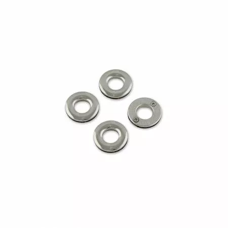 Four 1/2in Screw Together Grommets Nickel