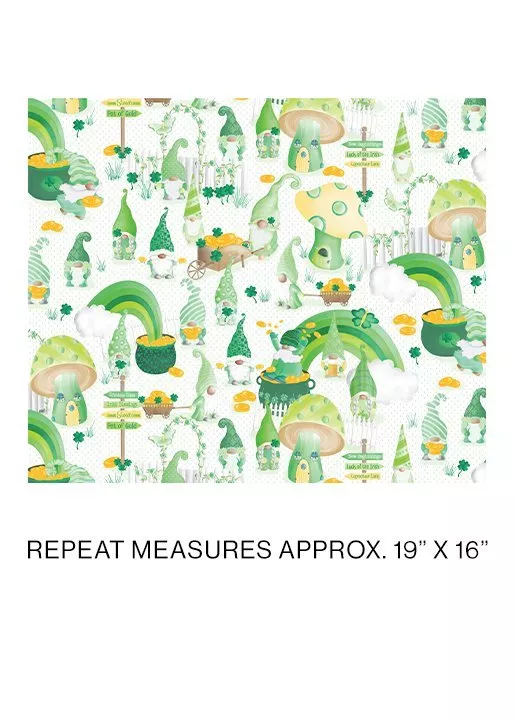 Lucky Gnomes - Lucky Gnome Scenic White by Andi Metz