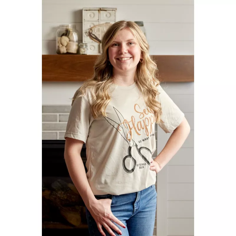 "Sew Happy" T-Shirt Medium