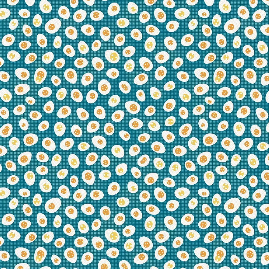 Zooming Chickens - Eggs - Blue Teal
